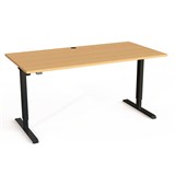 CONSET 50120 ELECTRIC HEIGHT ADJUSTABLE DESK 1600 X 800MM BEECH TOP BLACK FRAME